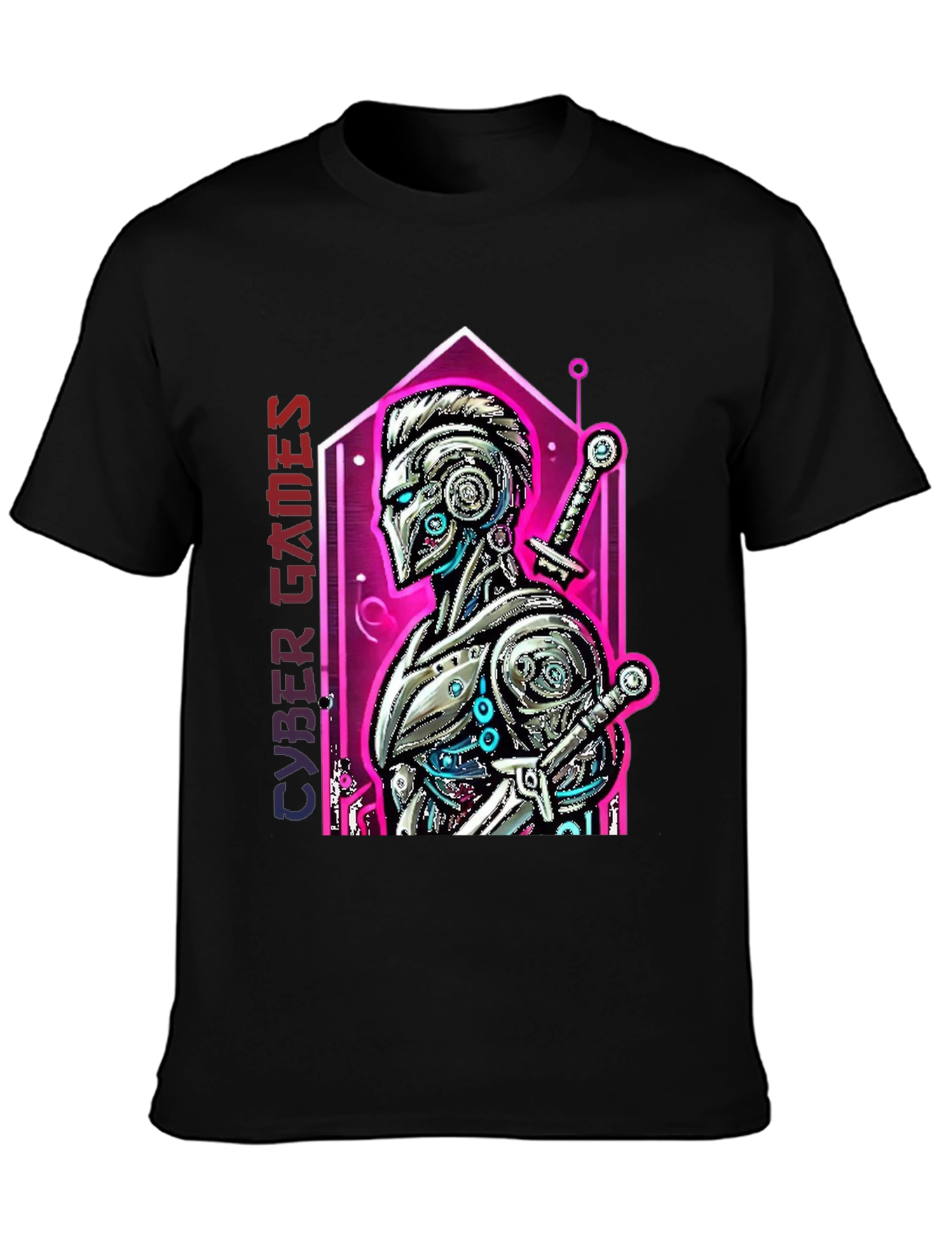 Cyber Games Robot T-Shirt - Cool Graphic Tee
