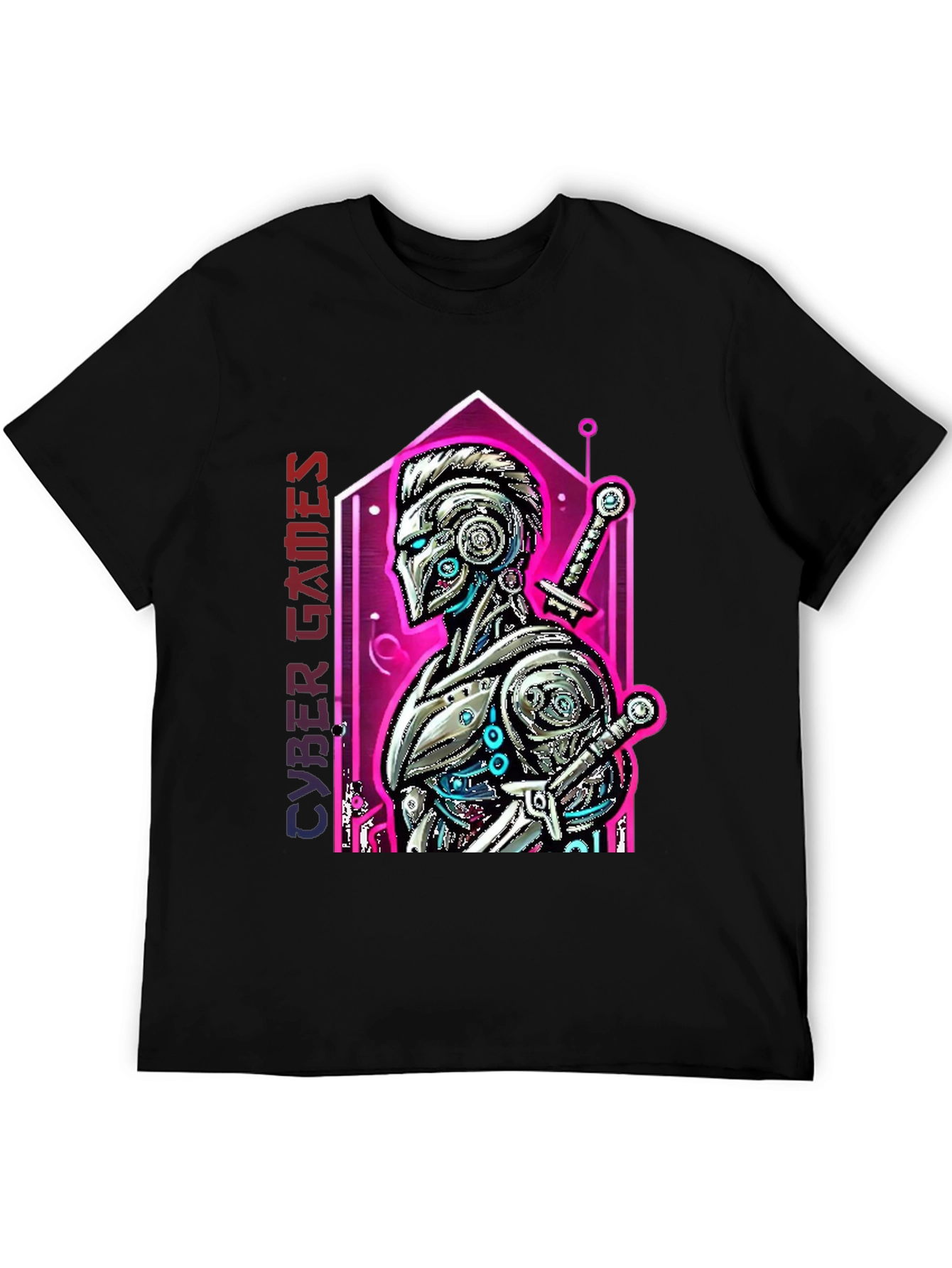 Cyber Games Robot T-Shirt - Cool Graphic Tee
