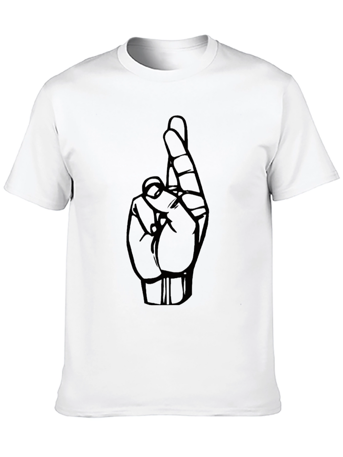 Fingers Crossed Graphic Tee - Luck and Style Combined!