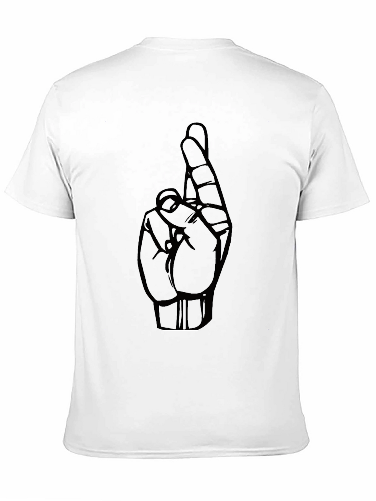 Fingers Crossed Graphic Tee - Luck and Style Combined!