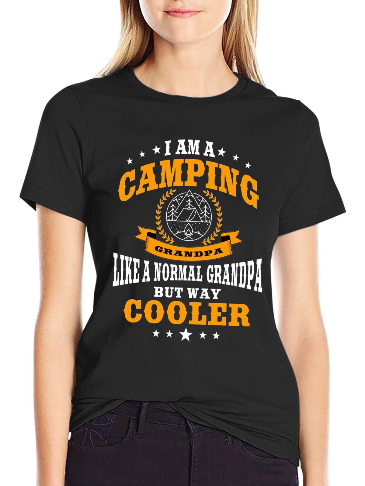 Camping Grandpa T-Shirt - Cooler Than Normal
