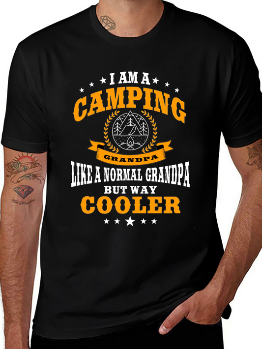 Camping Grandpa T-Shirt - Cooler Than Normal
