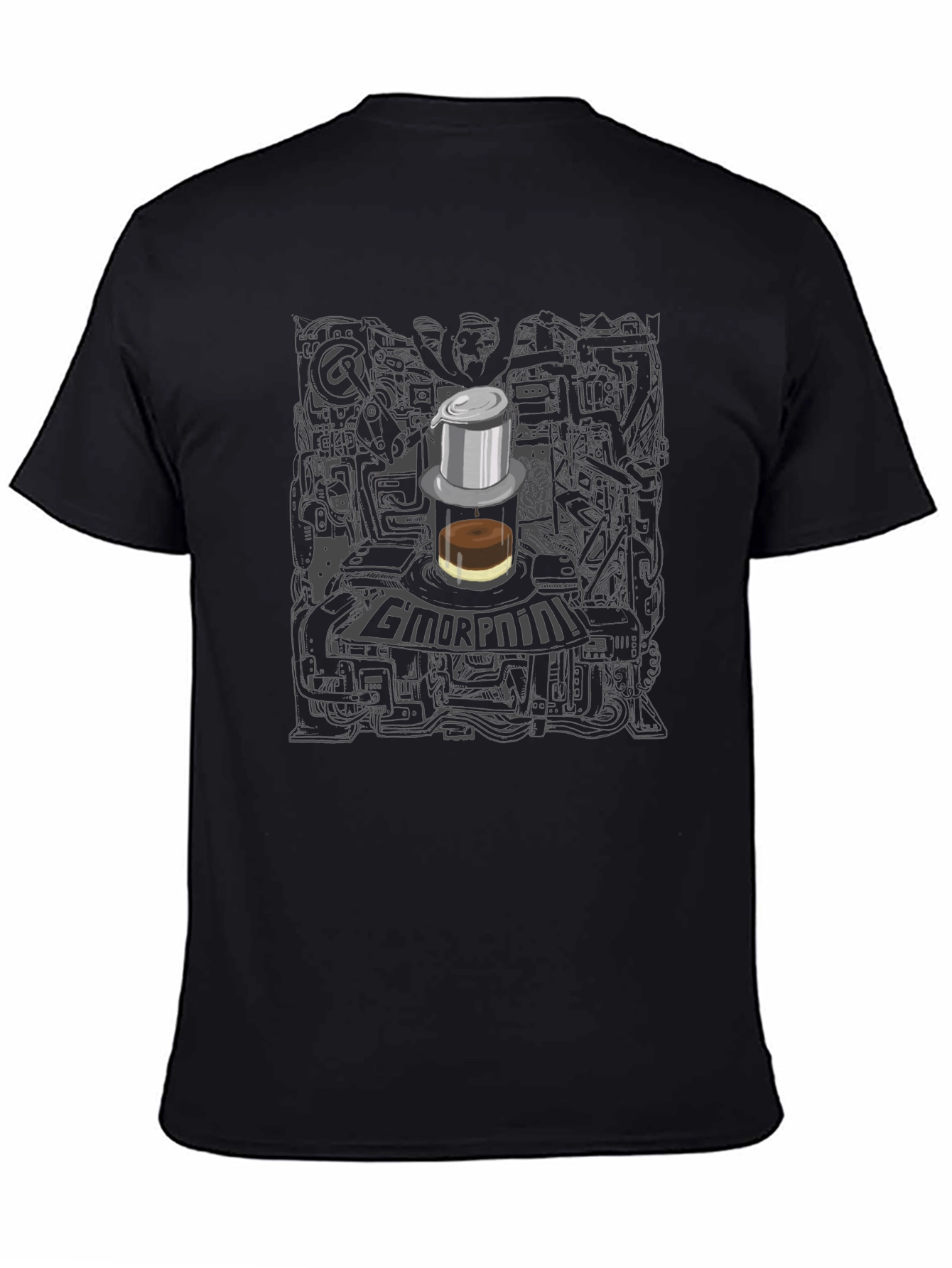 Cool Graphic Tee - GMORPNINI Coffee Design