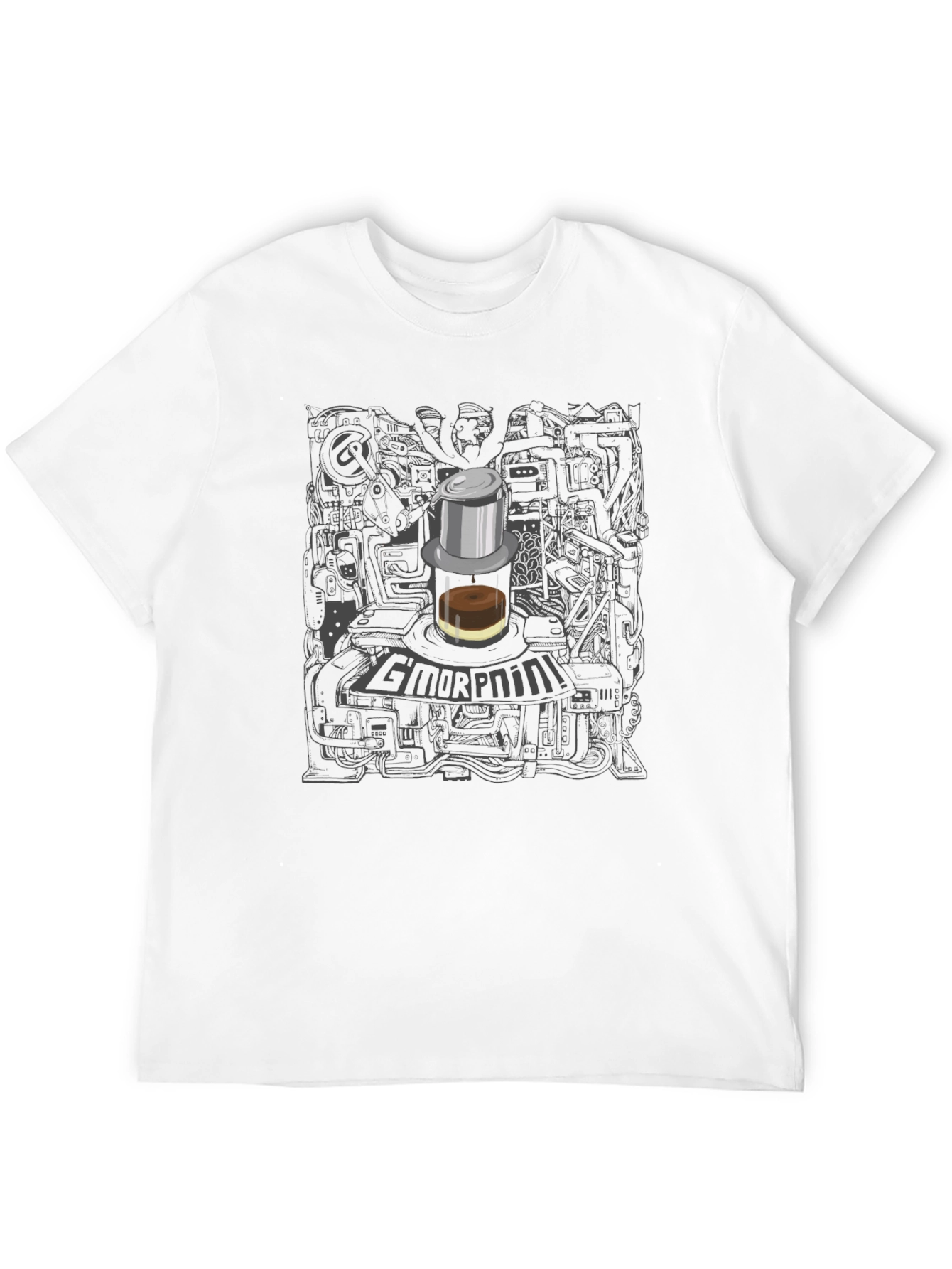 Cool Graphic Tee - GMORPNINI Coffee Design