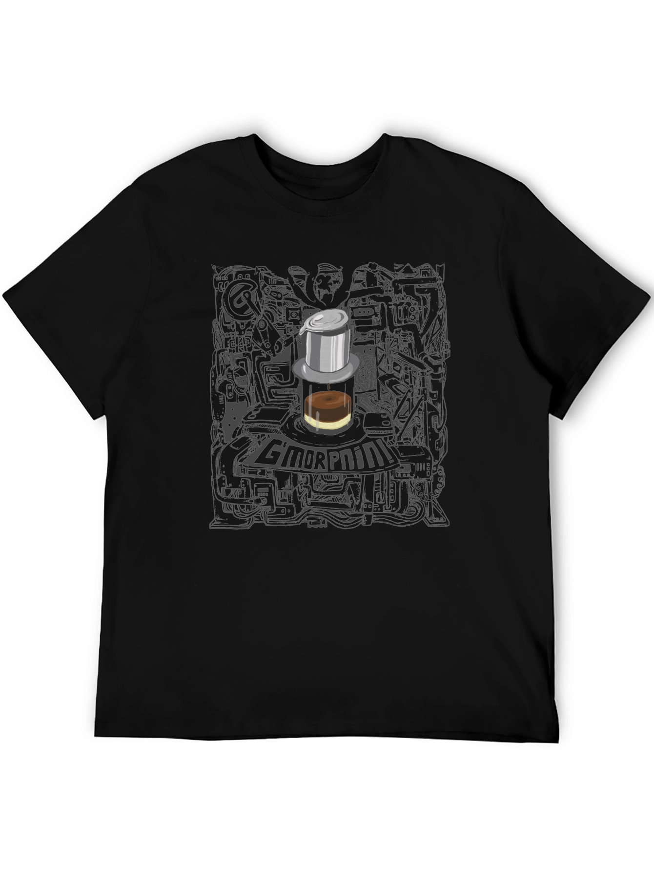 Cool Graphic Tee - GMORPNINI Coffee Design