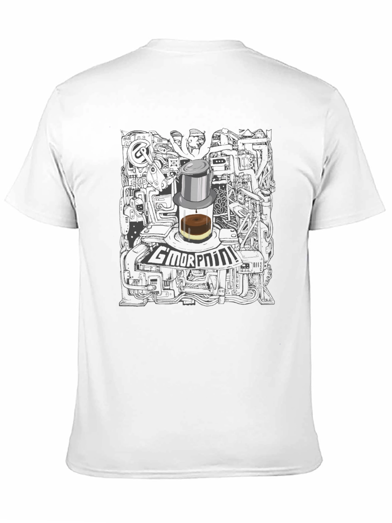 Cool Graphic Tee - GMORPNINI Coffee Design