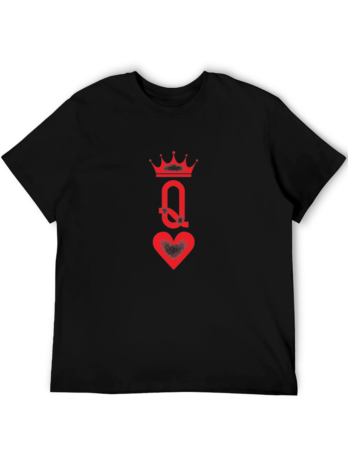Queen of Hearts Graphic Tee - Black