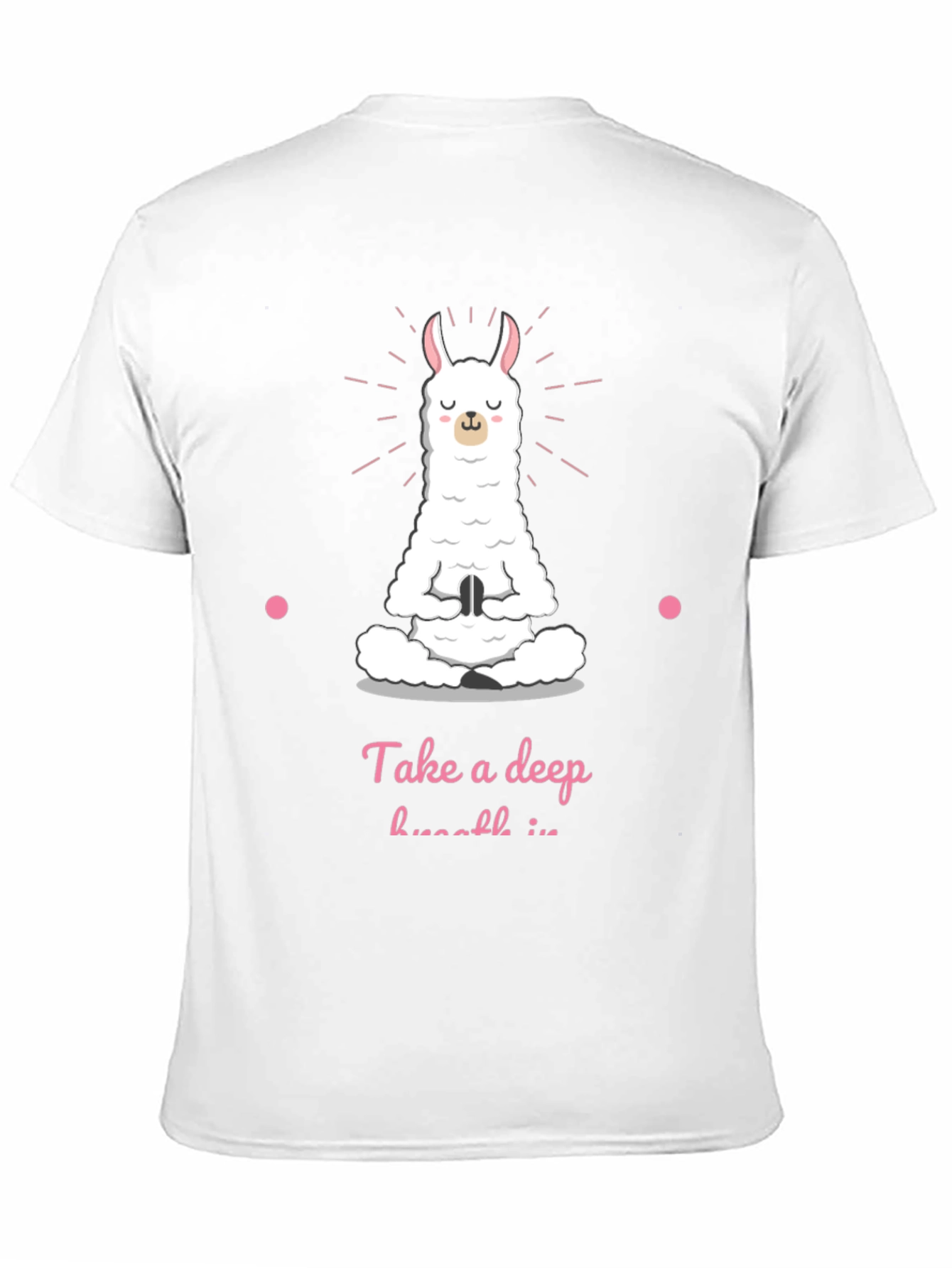 Yoga Llama Black T-Shirt - Meditate Deeply!