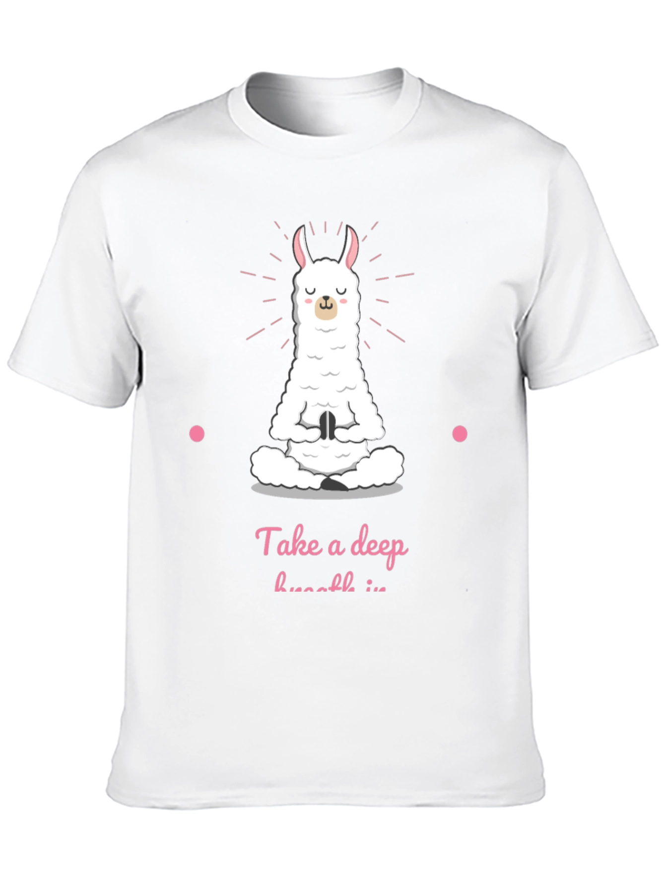 Yoga Llama Black T-Shirt - Meditate Deeply!
