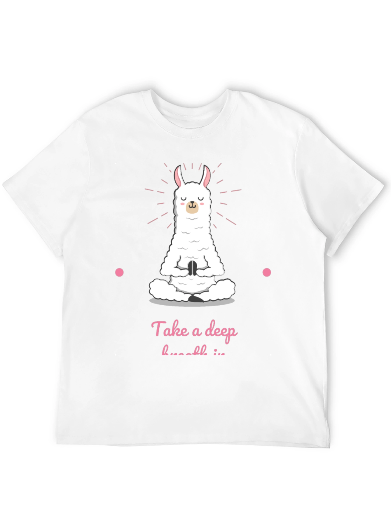 Yoga Llama Black T-Shirt - Meditate Deeply!