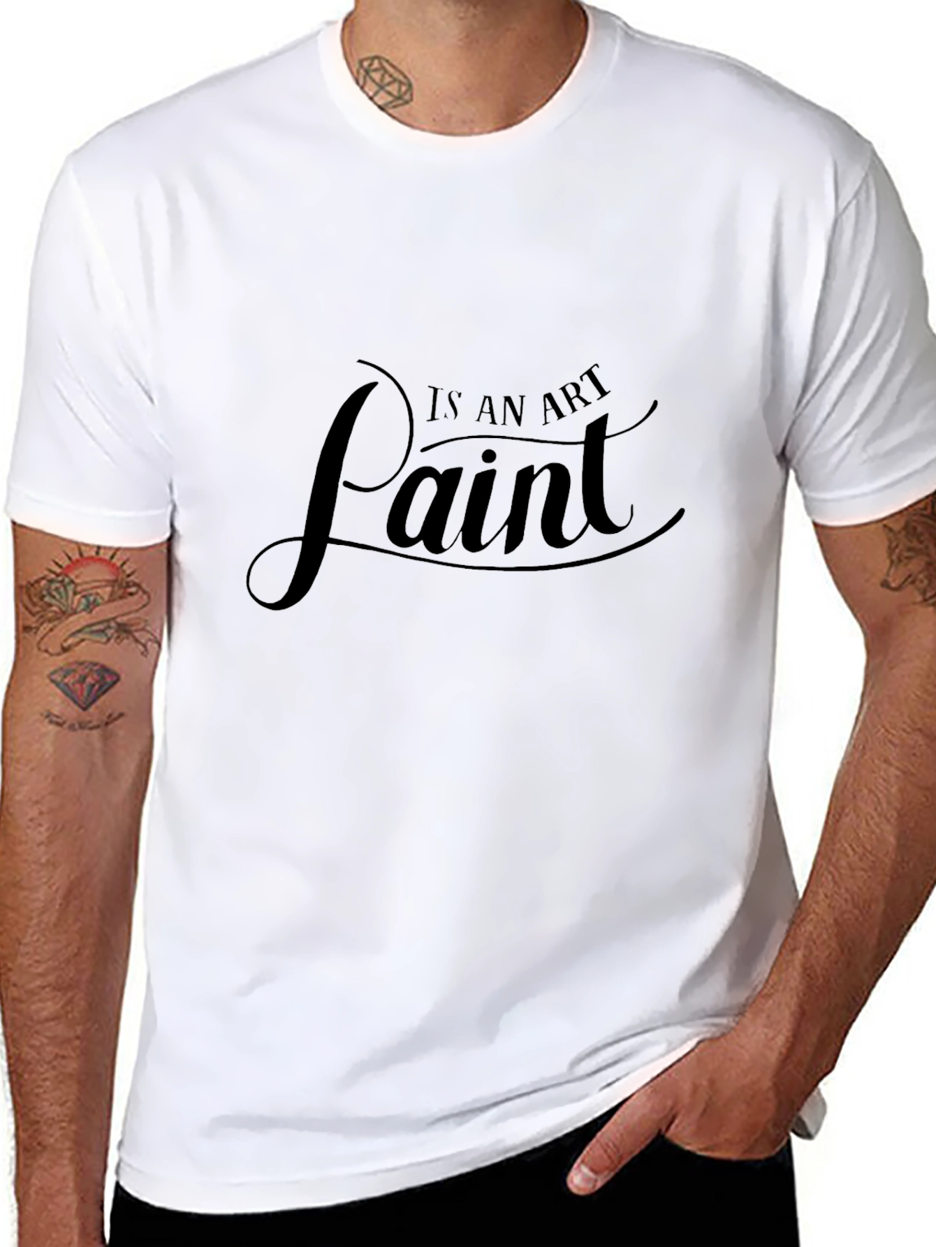 Paint is an Art Black T-Shirt