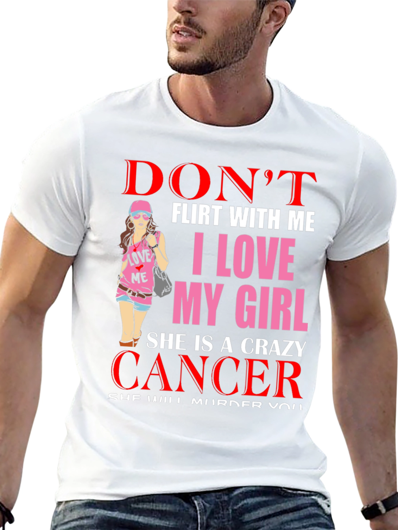 Crazy Cancer Girl T-Shirt