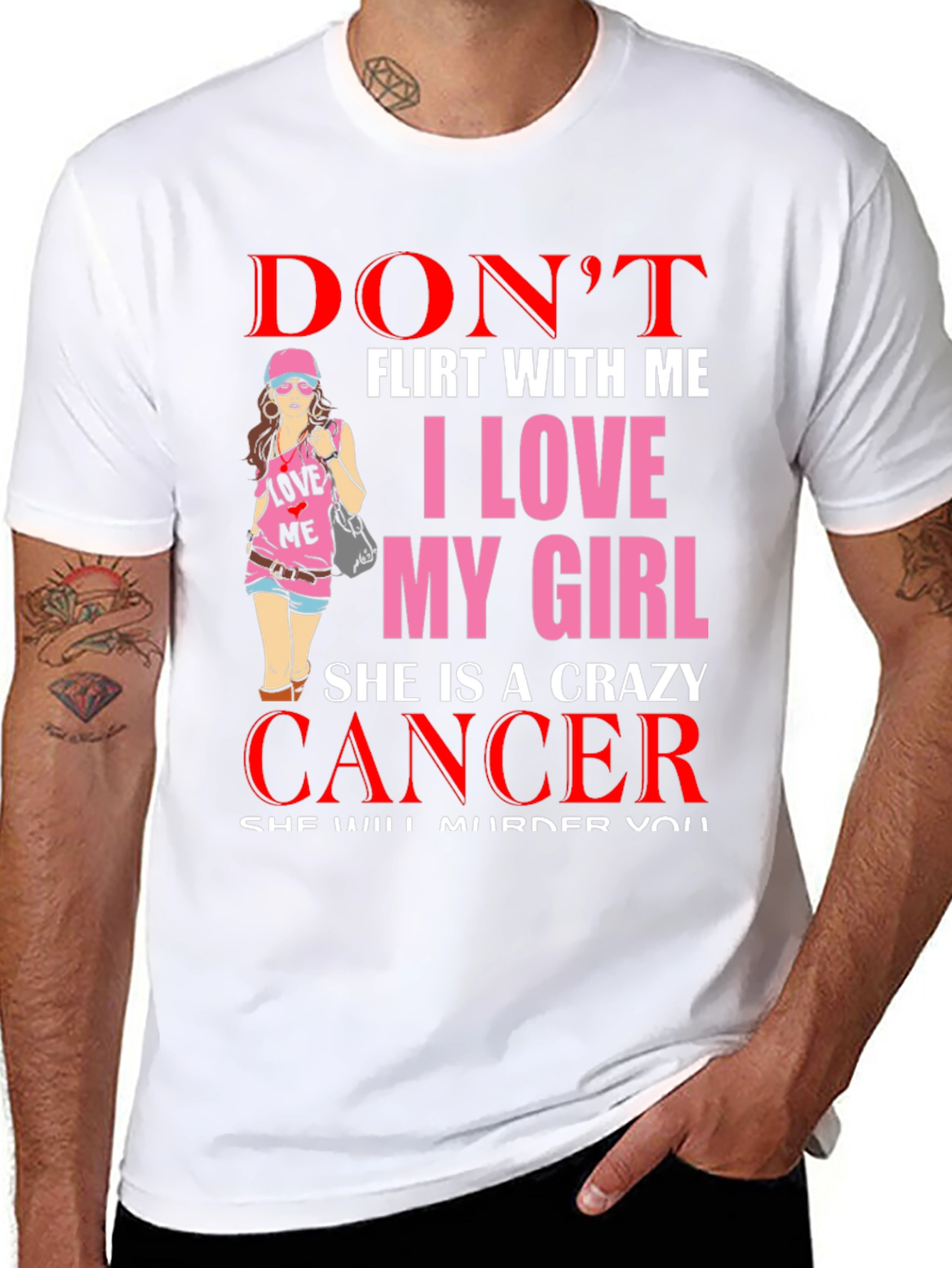 Crazy Cancer Girl T-Shirt