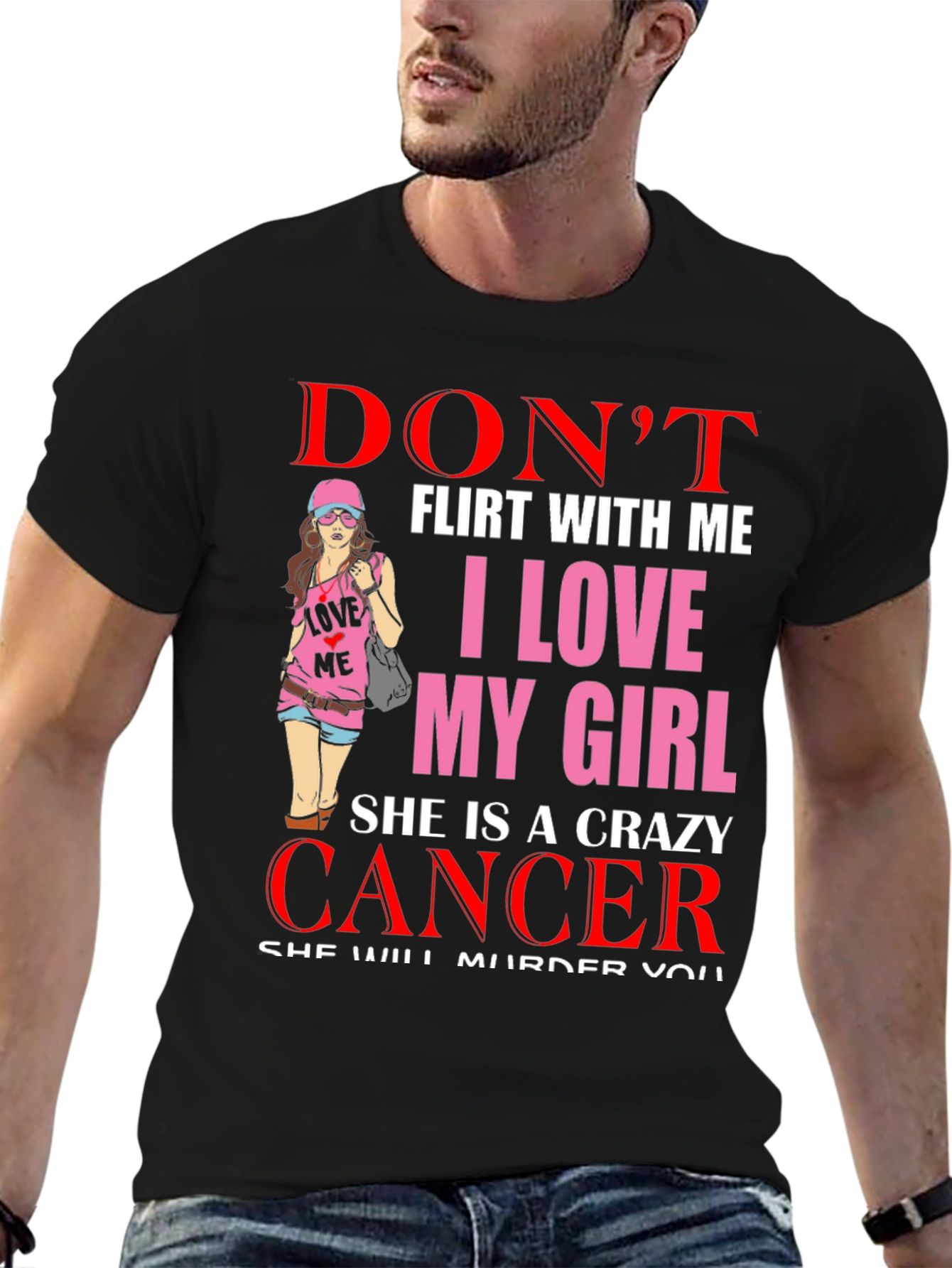Crazy Cancer Girl T-Shirt
