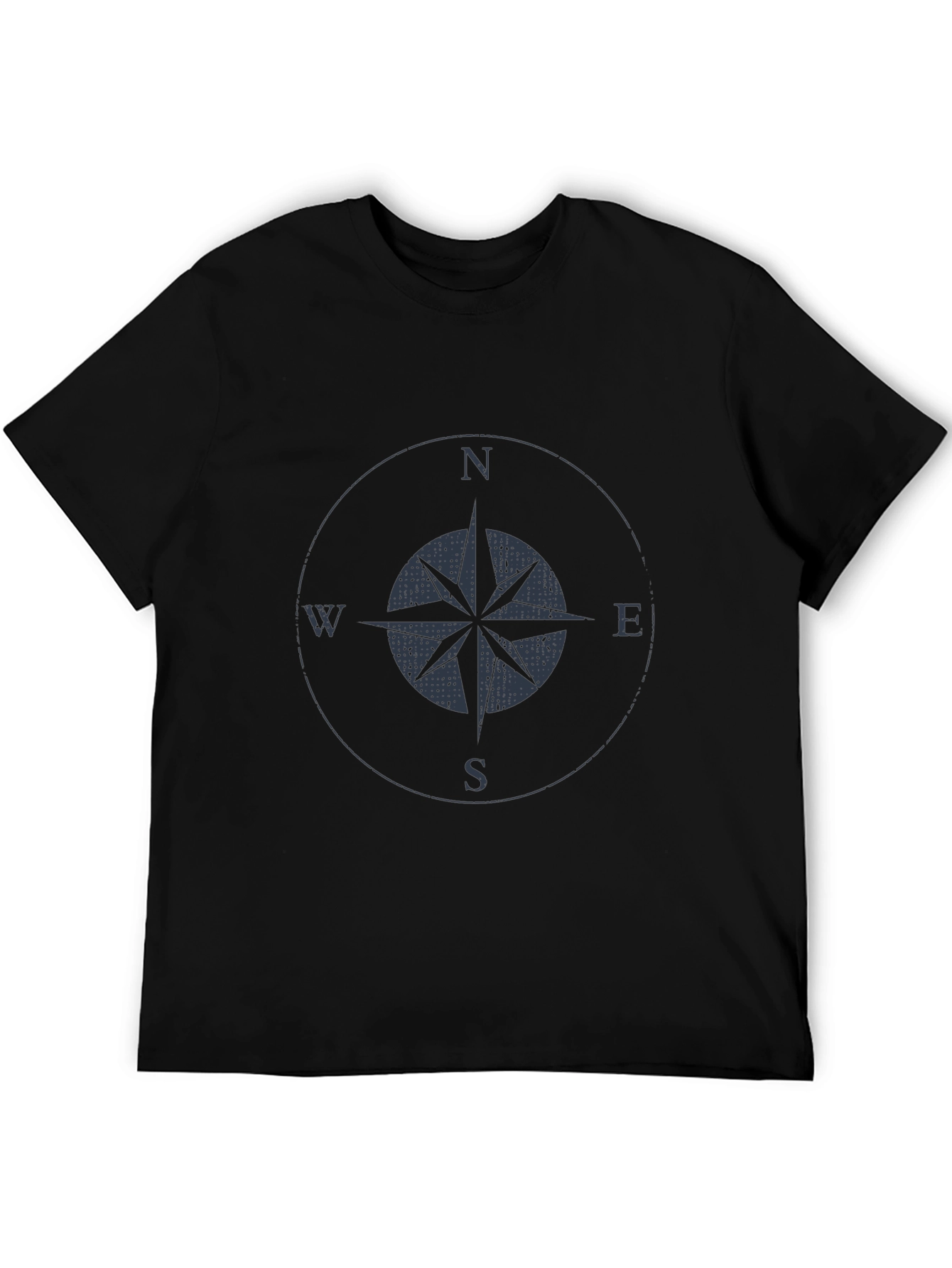 Compass Rose Graphic Tee - Mens Black Shirt