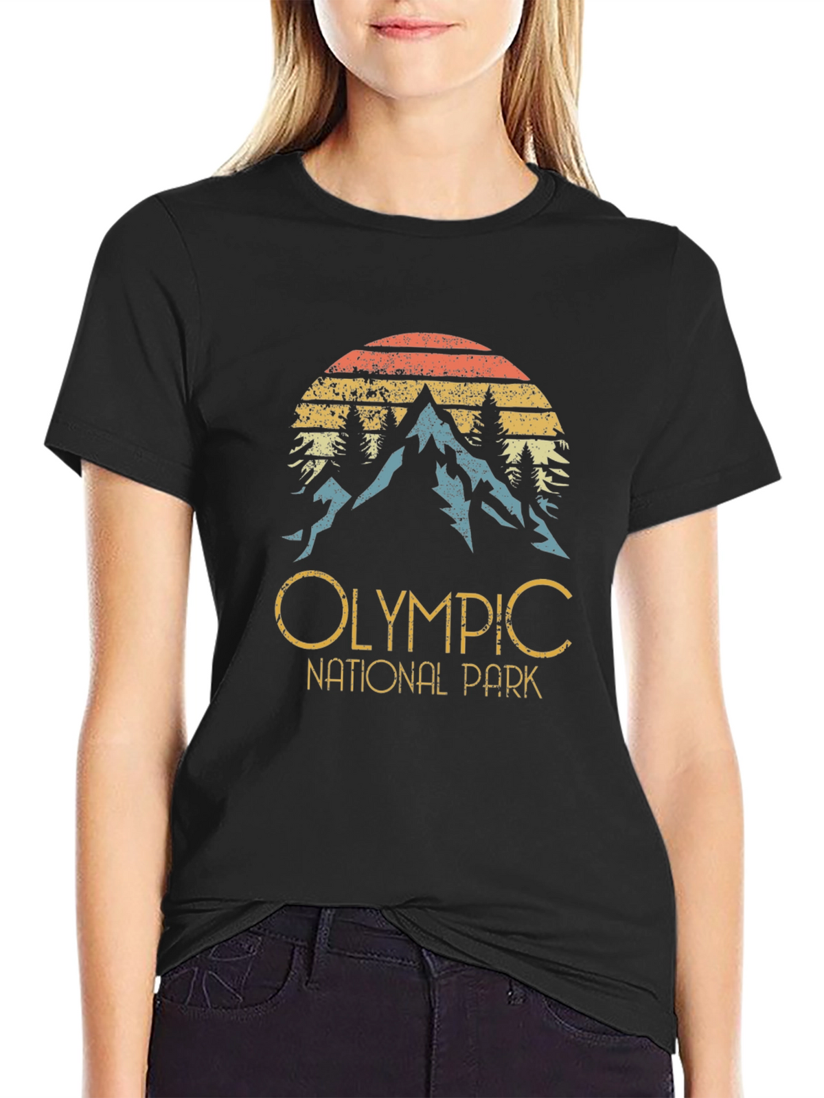 Olympic National Park Retro Graphic Tee