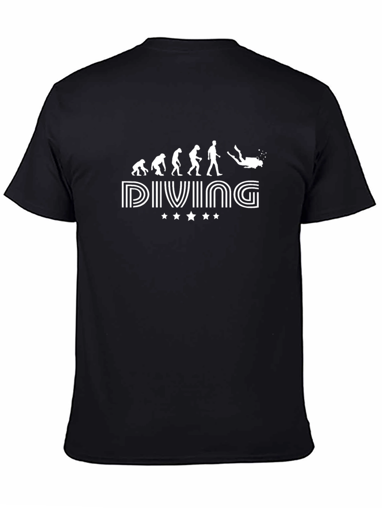 Diving Evolution Black Graphic Tee