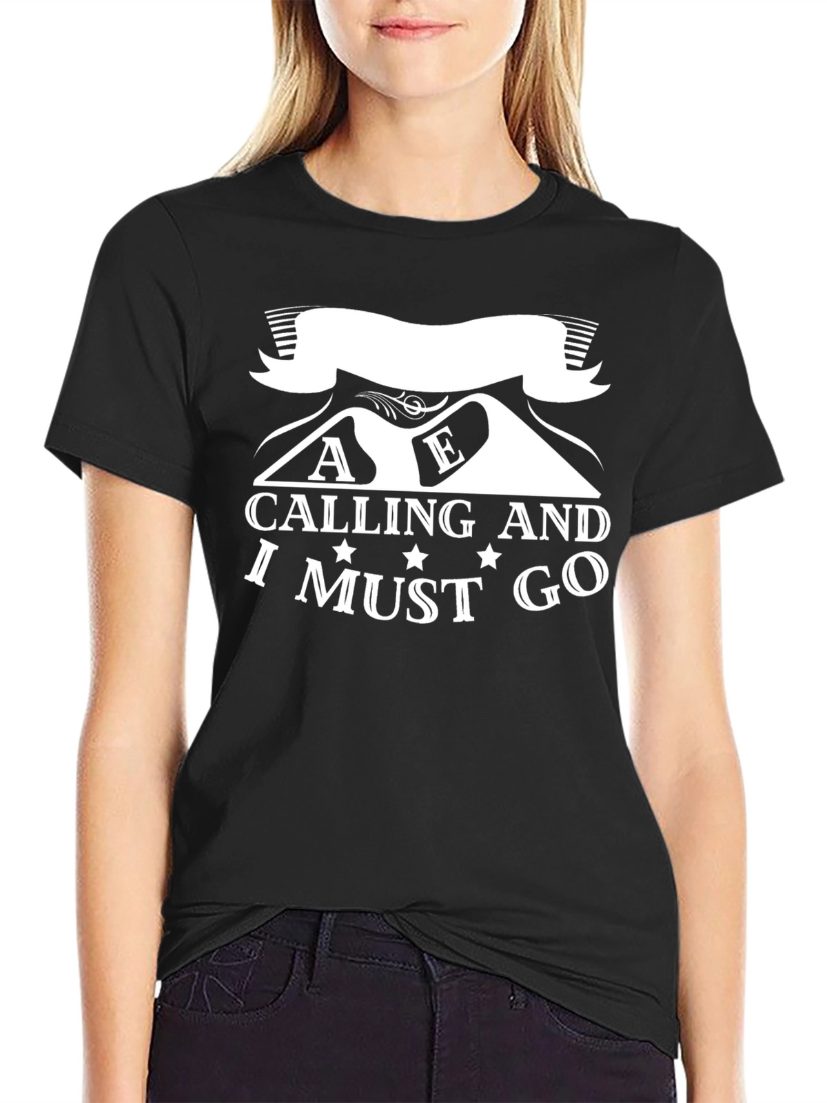 Mountains Calling Mens Graphic Tee - Adventure Awaits