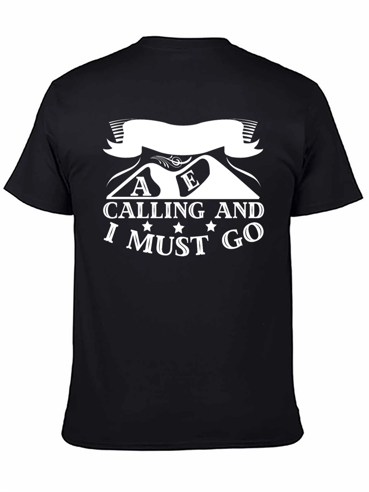 Mountains Calling Mens Graphic Tee - Adventure Awaits