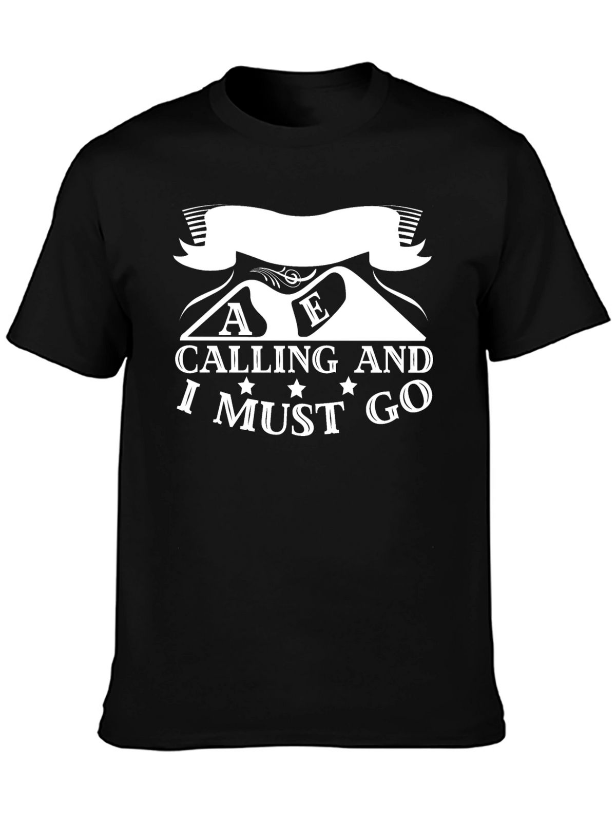 Mountains Calling Mens Graphic Tee - Adventure Awaits