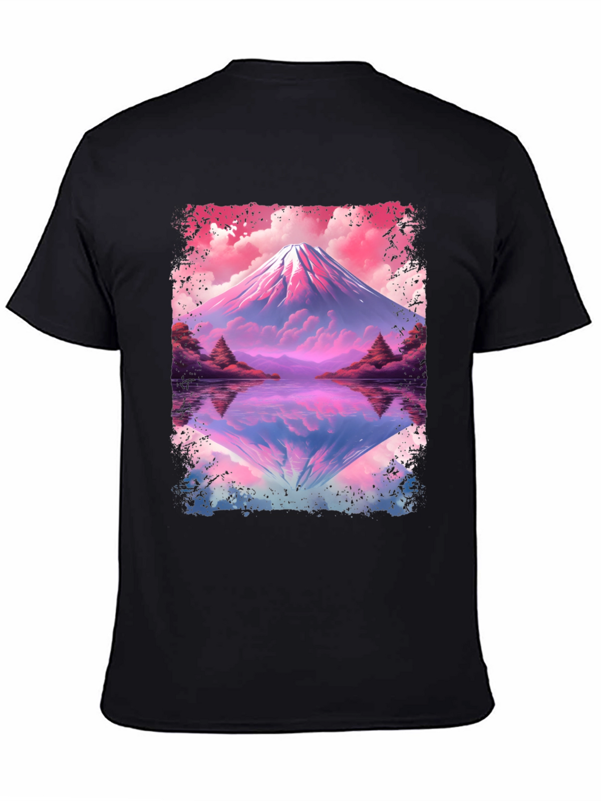 Mount Fuji Reflection Graphic T-Shirt