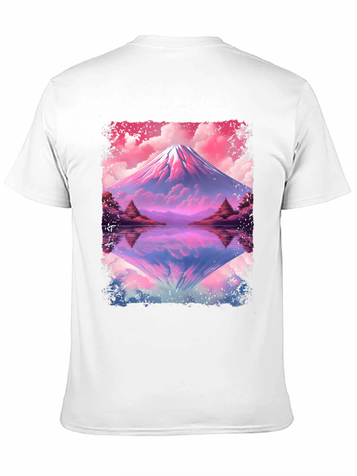 Mount Fuji Reflection Graphic T-Shirt