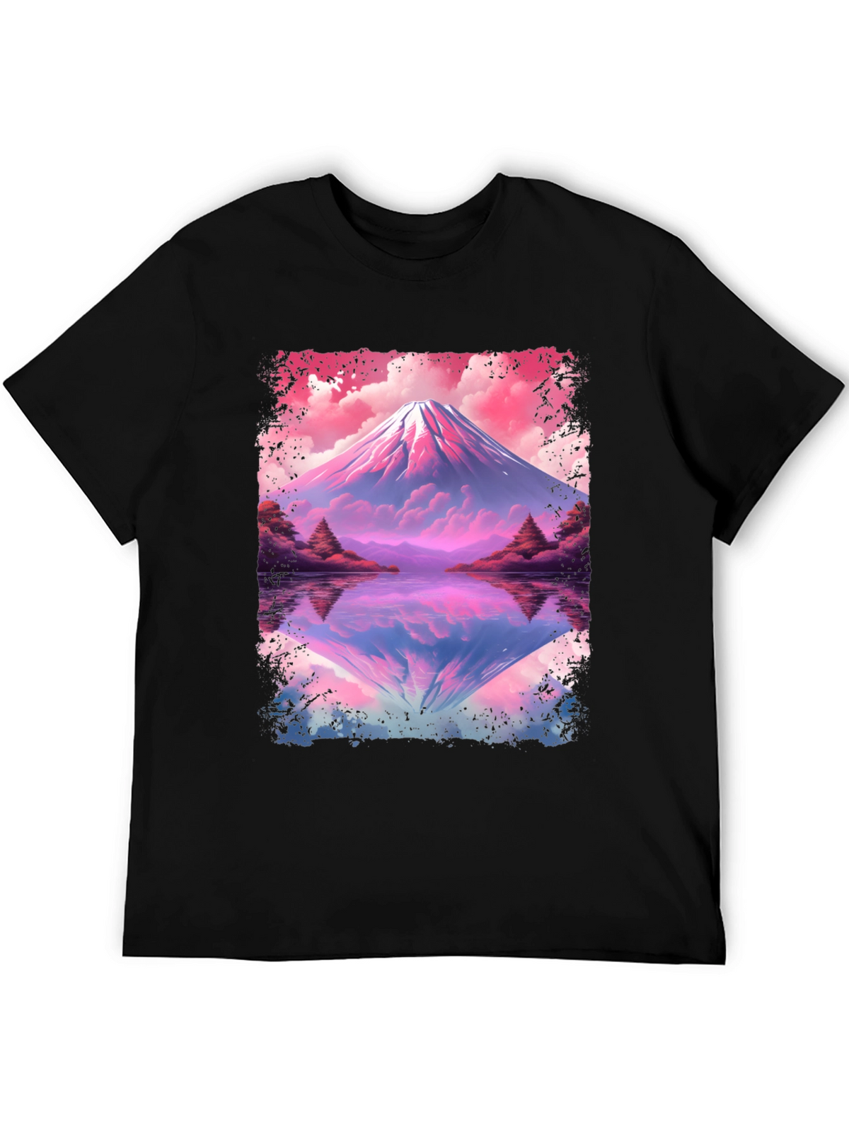 Mount Fuji Reflection Graphic T-Shirt