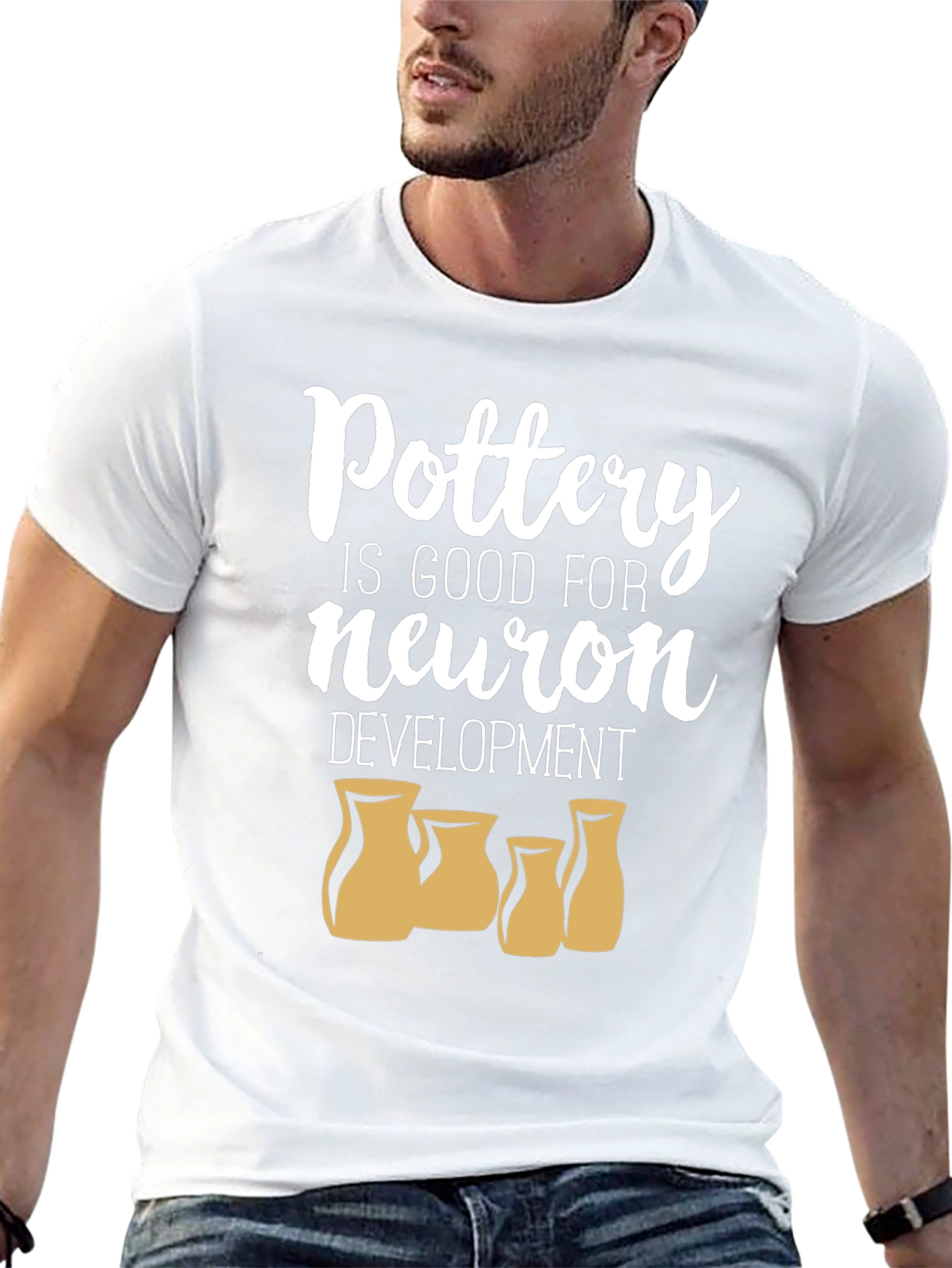Pottery Neuron Development Black T-Shirt