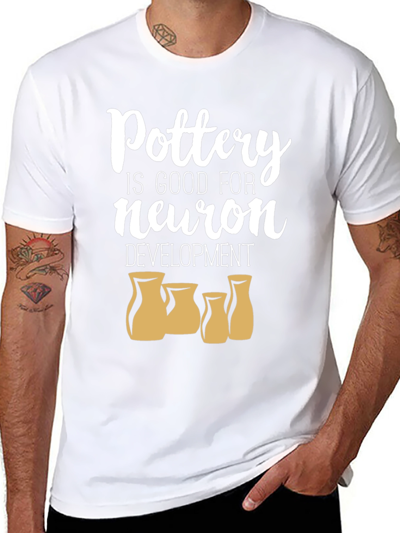 Pottery Neuron Development Black T-Shirt