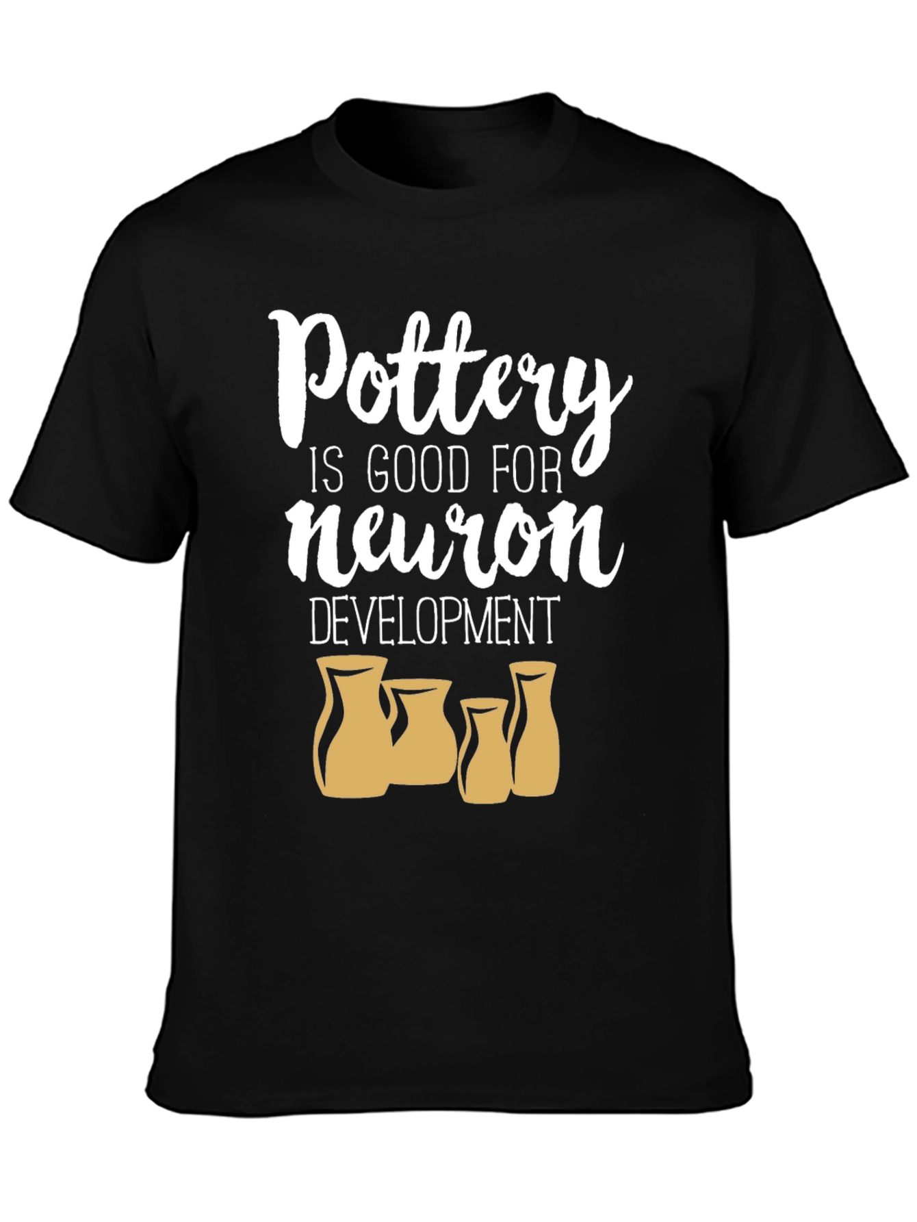 Pottery Neuron Development Black T-Shirt