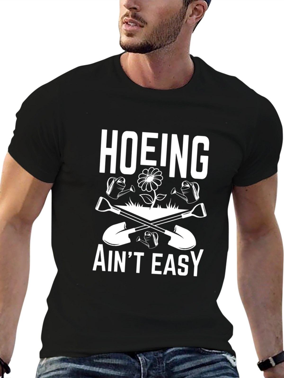 Hoeing Aint Easy Graphic Tee