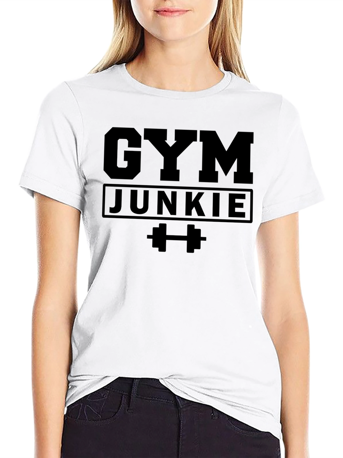 Gym Junkie Black T-Shirt - Fitness Apparel