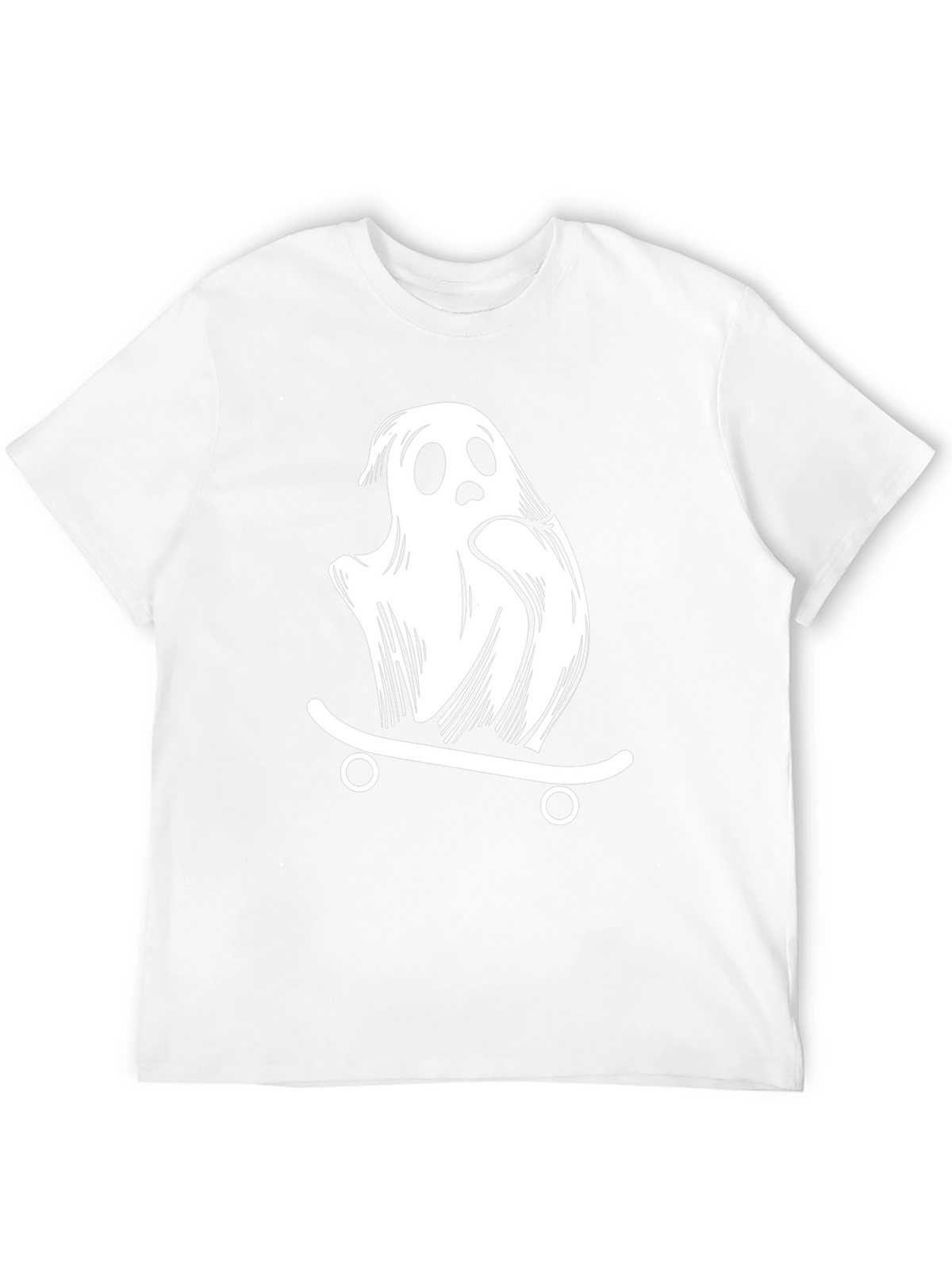Ghost Skateboard Graphic T-Shirt - Black