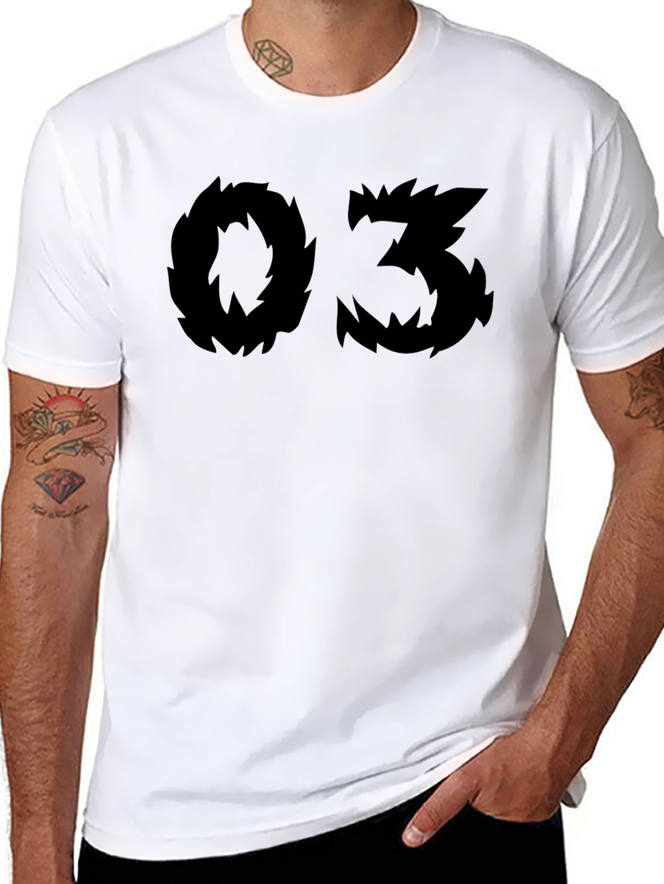Edgy 03 Graphic Black T-Shirt