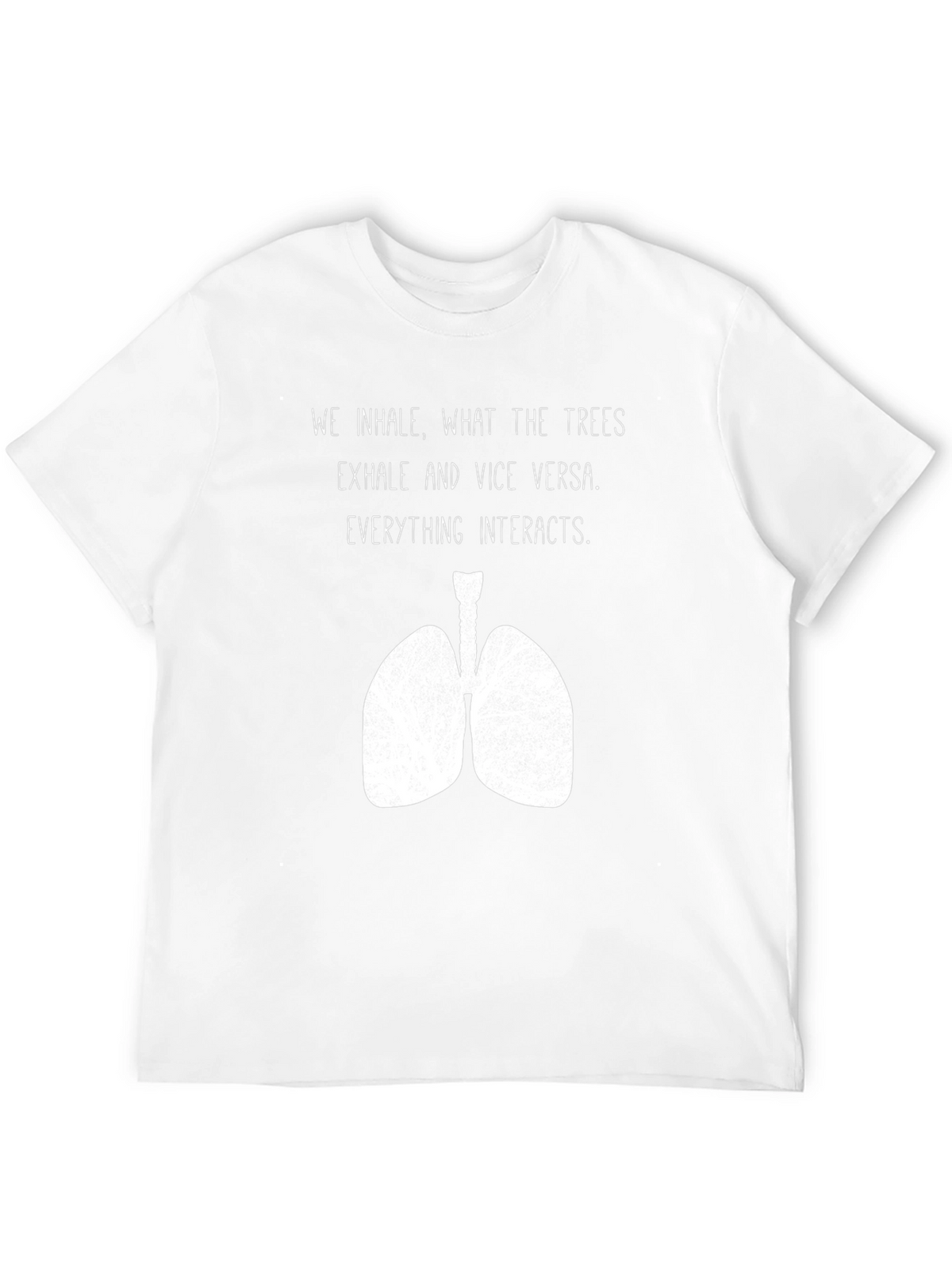 Inhale Trees Lungs Graphic Tee - Nature Lover Shirt