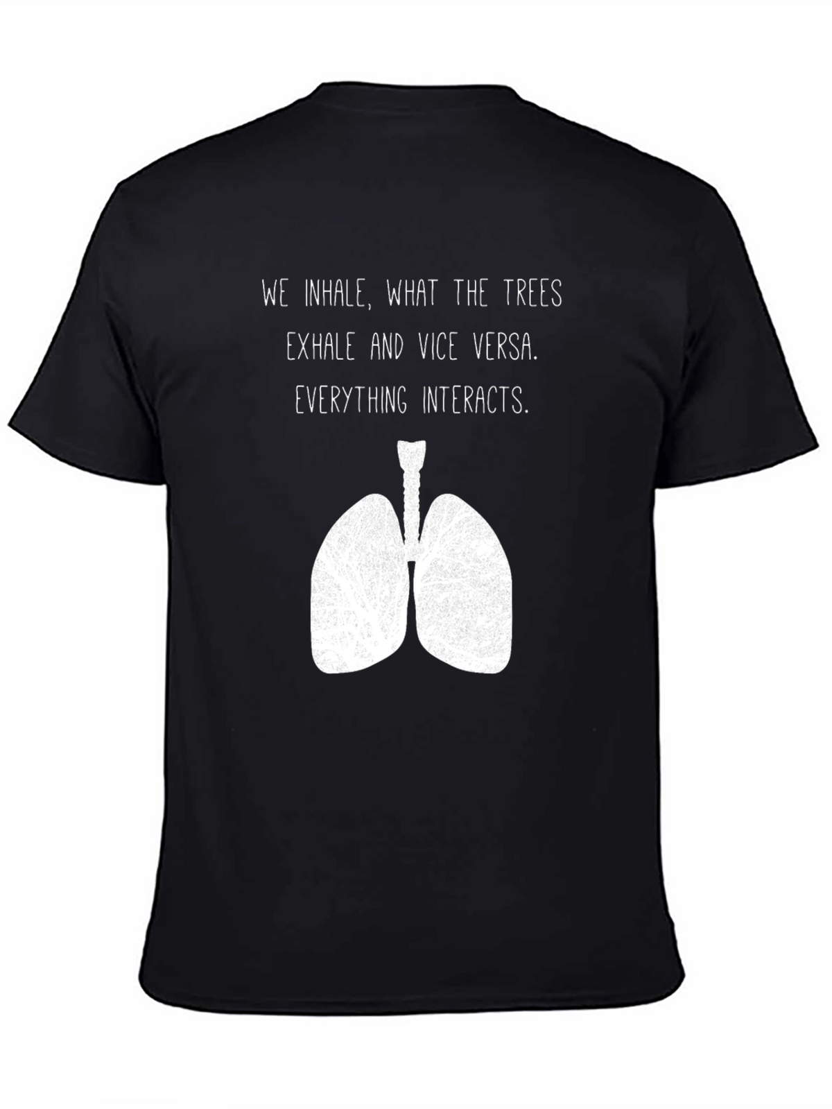 Inhale Trees Lungs Graphic Tee - Nature Lover Shirt