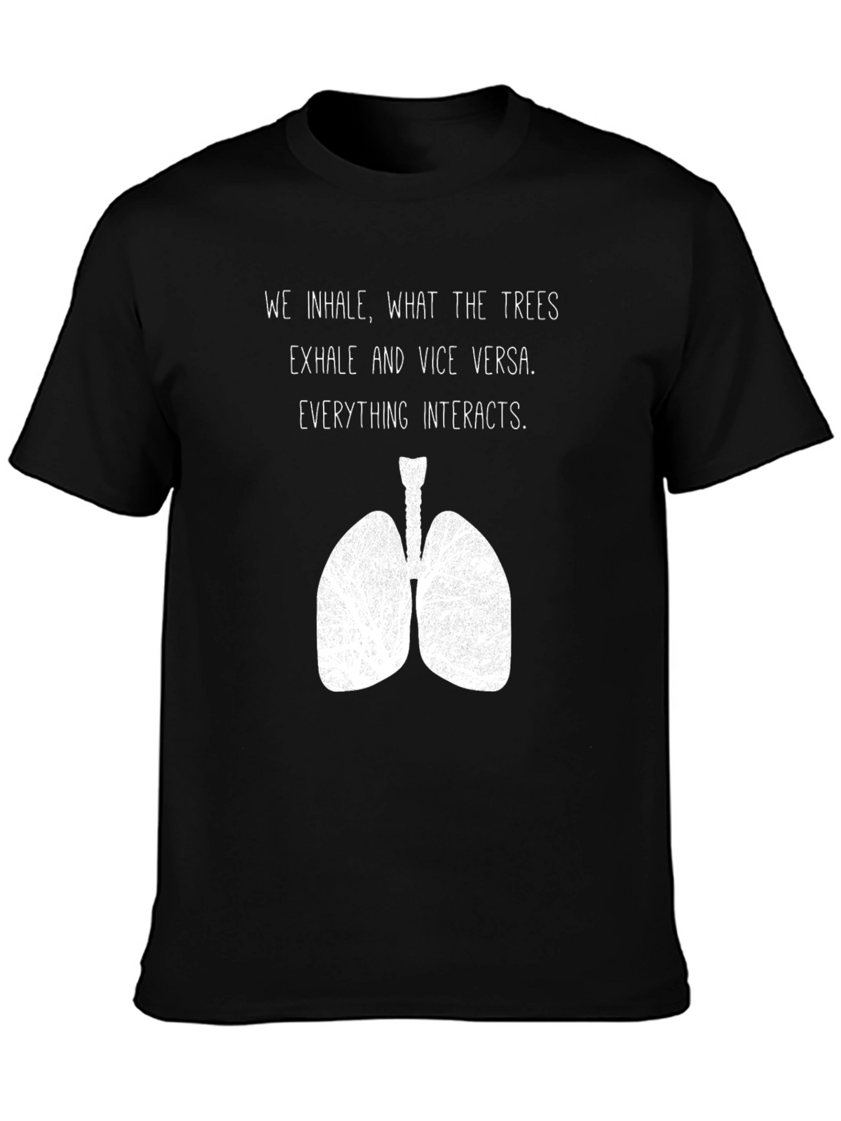 Inhale Trees Lungs Graphic Tee - Nature Lover Shirt