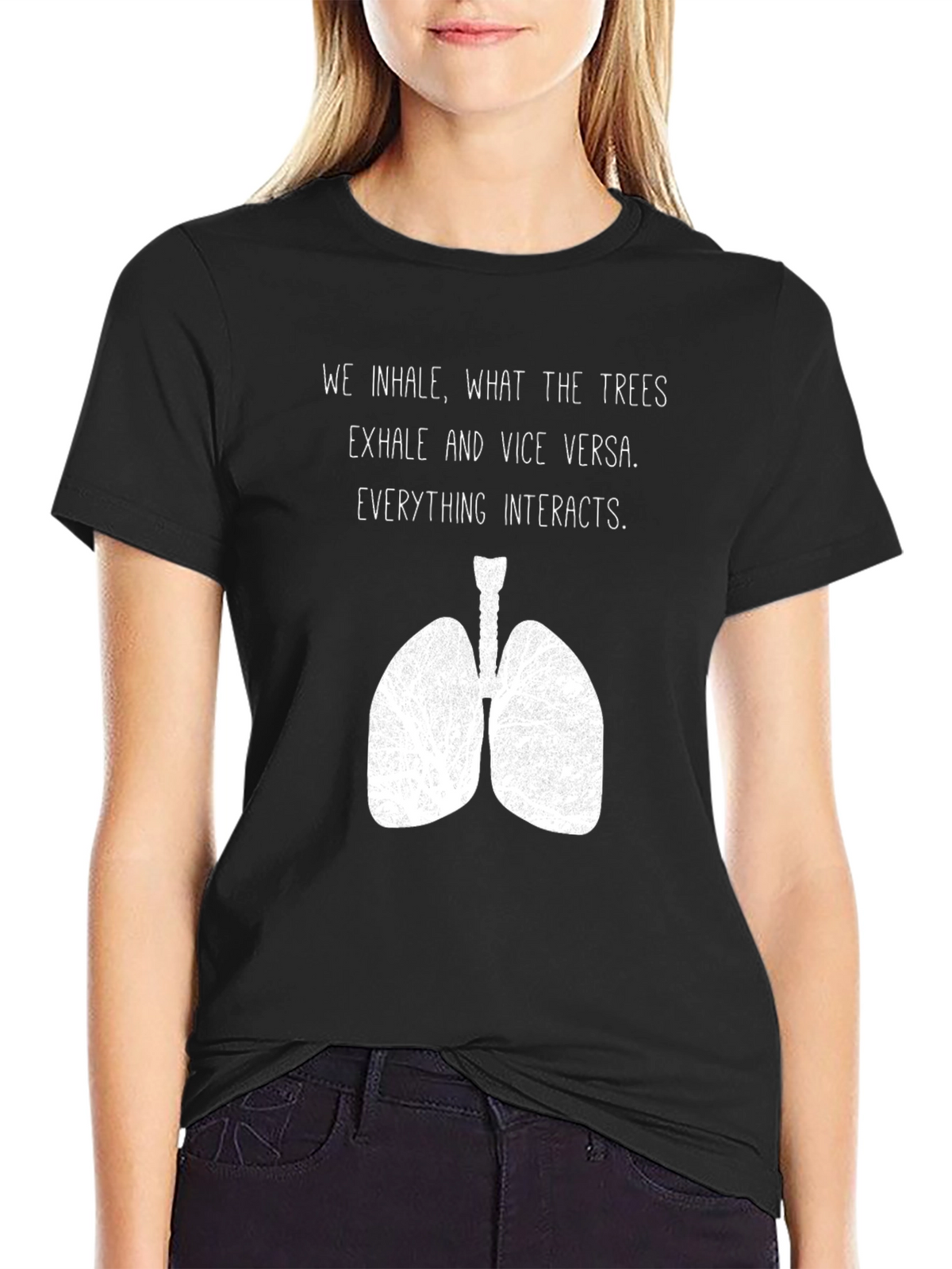 Inhale Trees Lungs Graphic Tee - Nature Lover Shirt