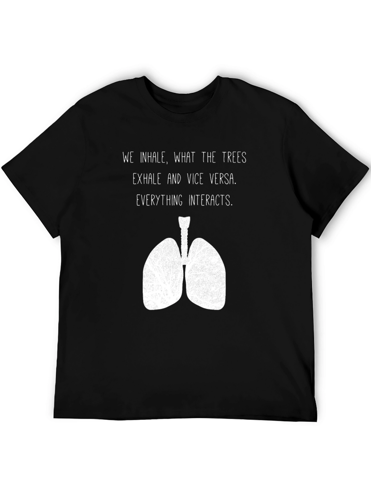 Inhale Trees Lungs Graphic Tee - Nature Lover Shirt
