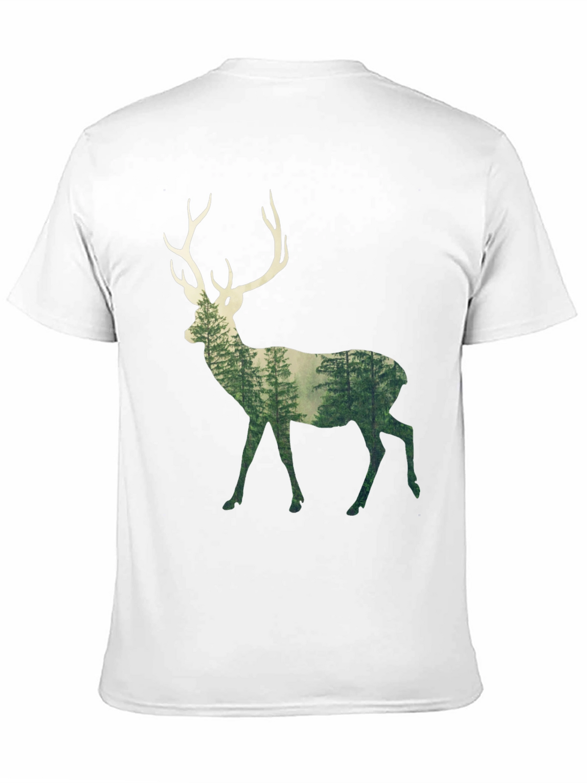 Deer Forest Graphic Tee - Mens Black T-Shirt