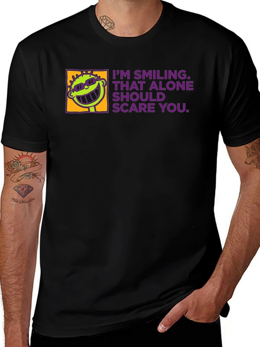 Smiling Alone Tee - Funny Graphic T-Shirt