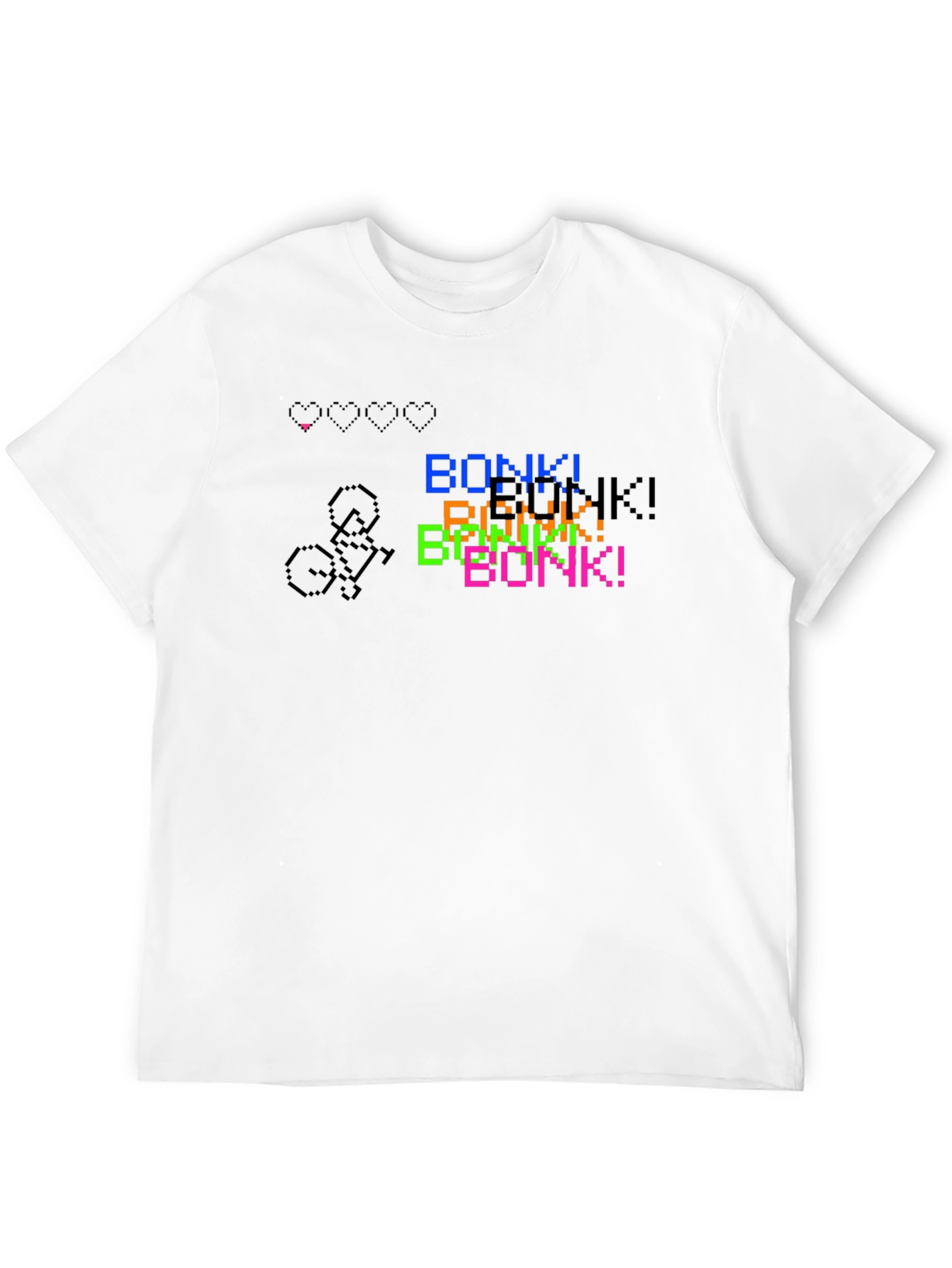 Pixel Art Bonk! T-Shirt - Retro Gaming Style