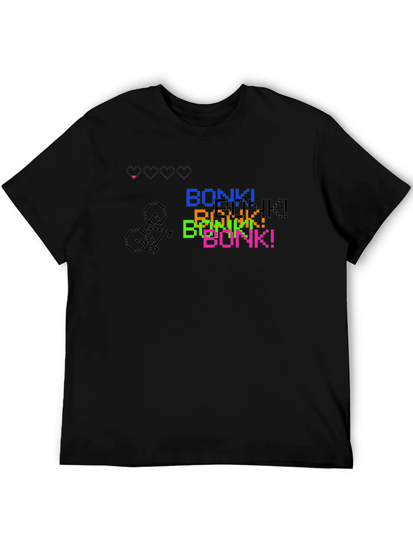 Pixel Art Bonk! T-Shirt - Retro Gaming Style