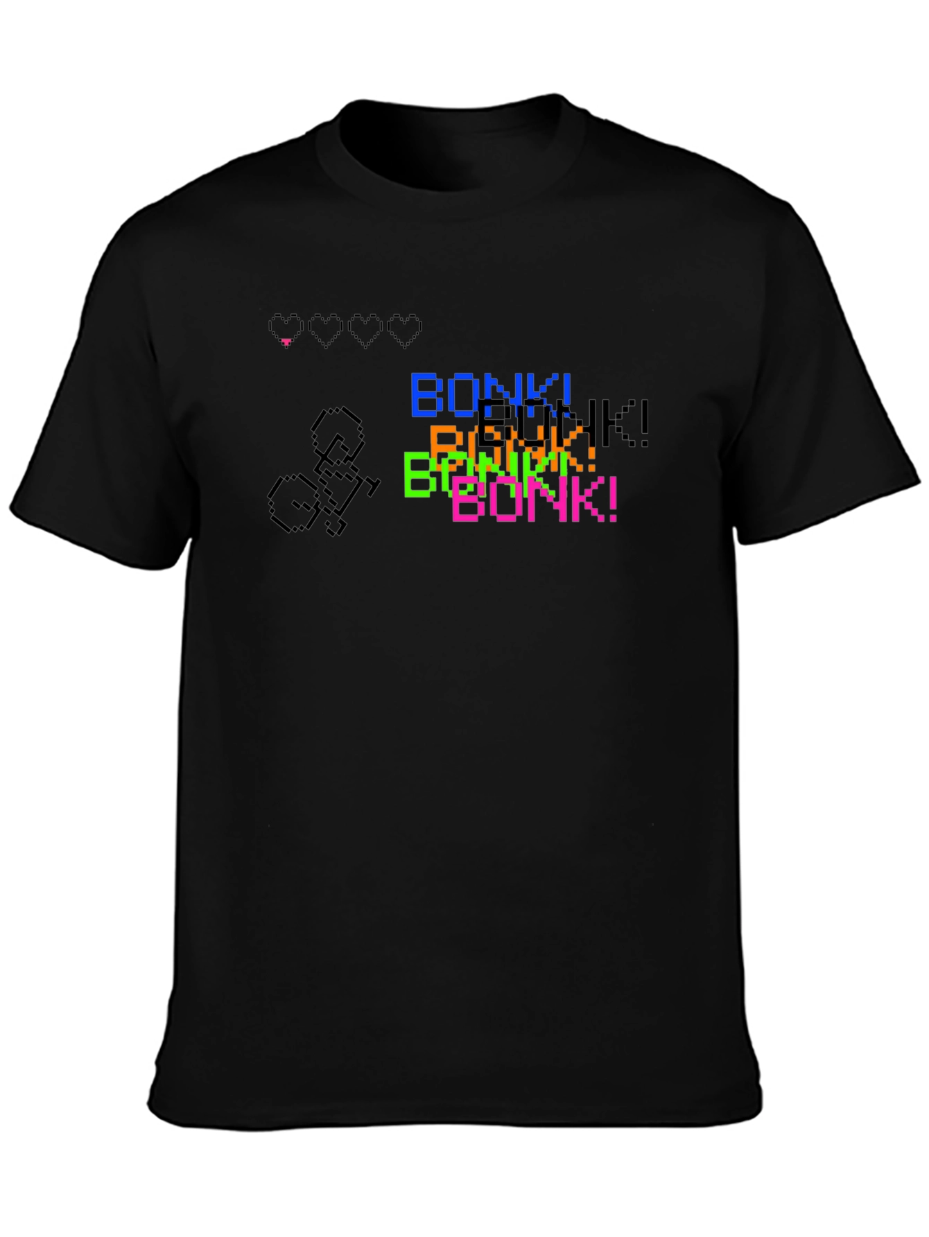 Pixel Art Bonk! T-Shirt - Retro Gaming Style