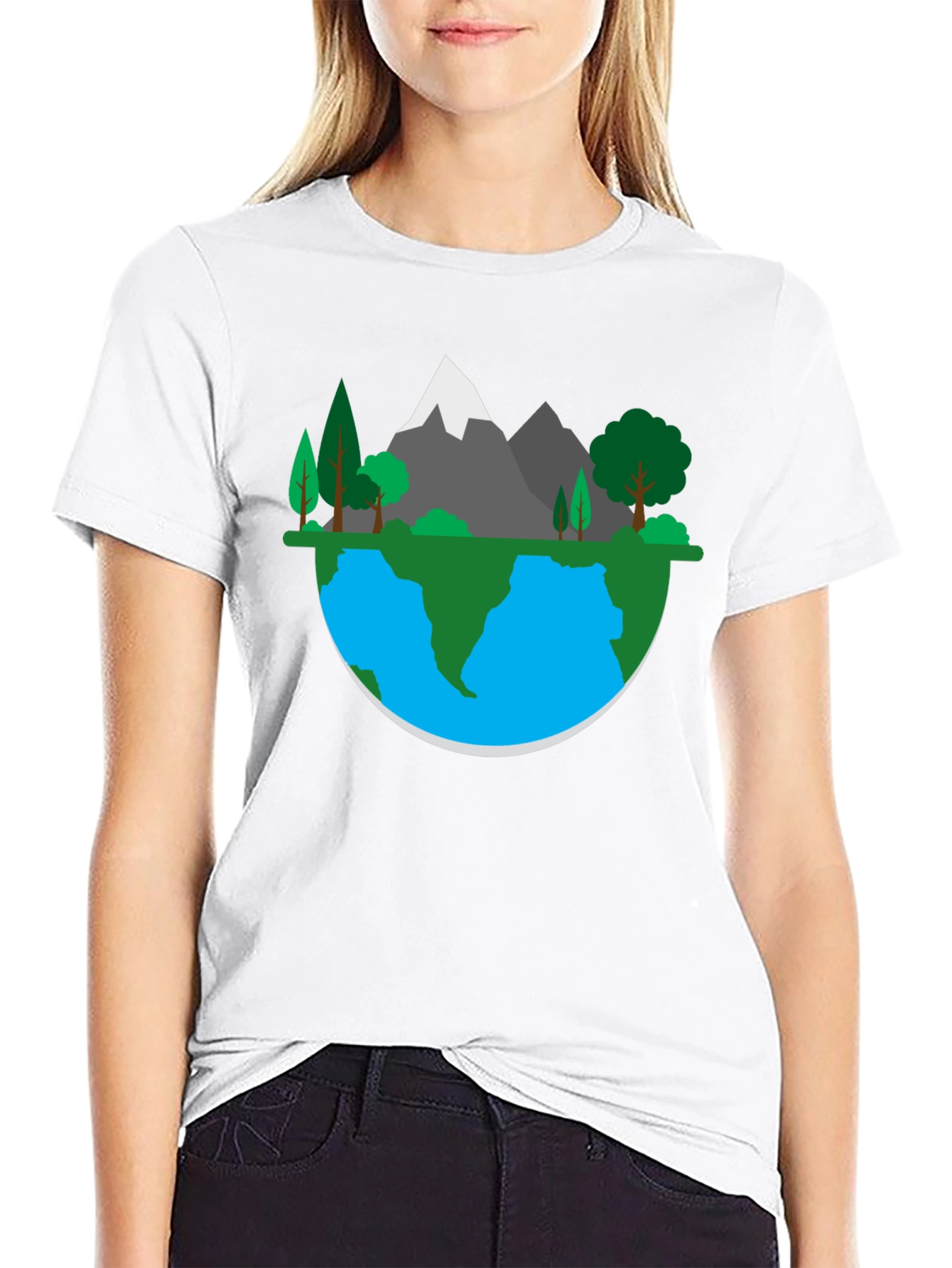 Earth Landscape Graphic Tee