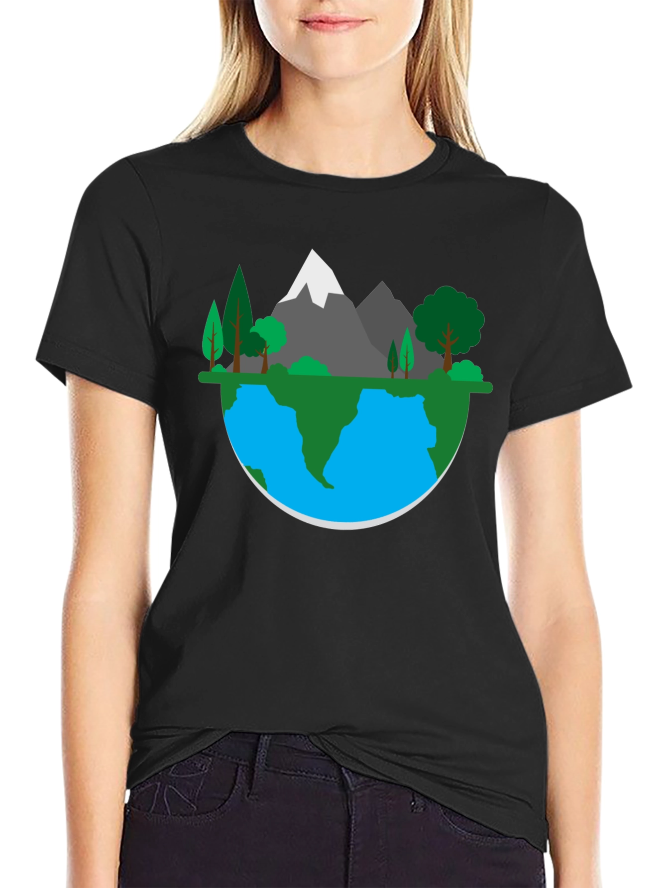 Earth Landscape Graphic Tee