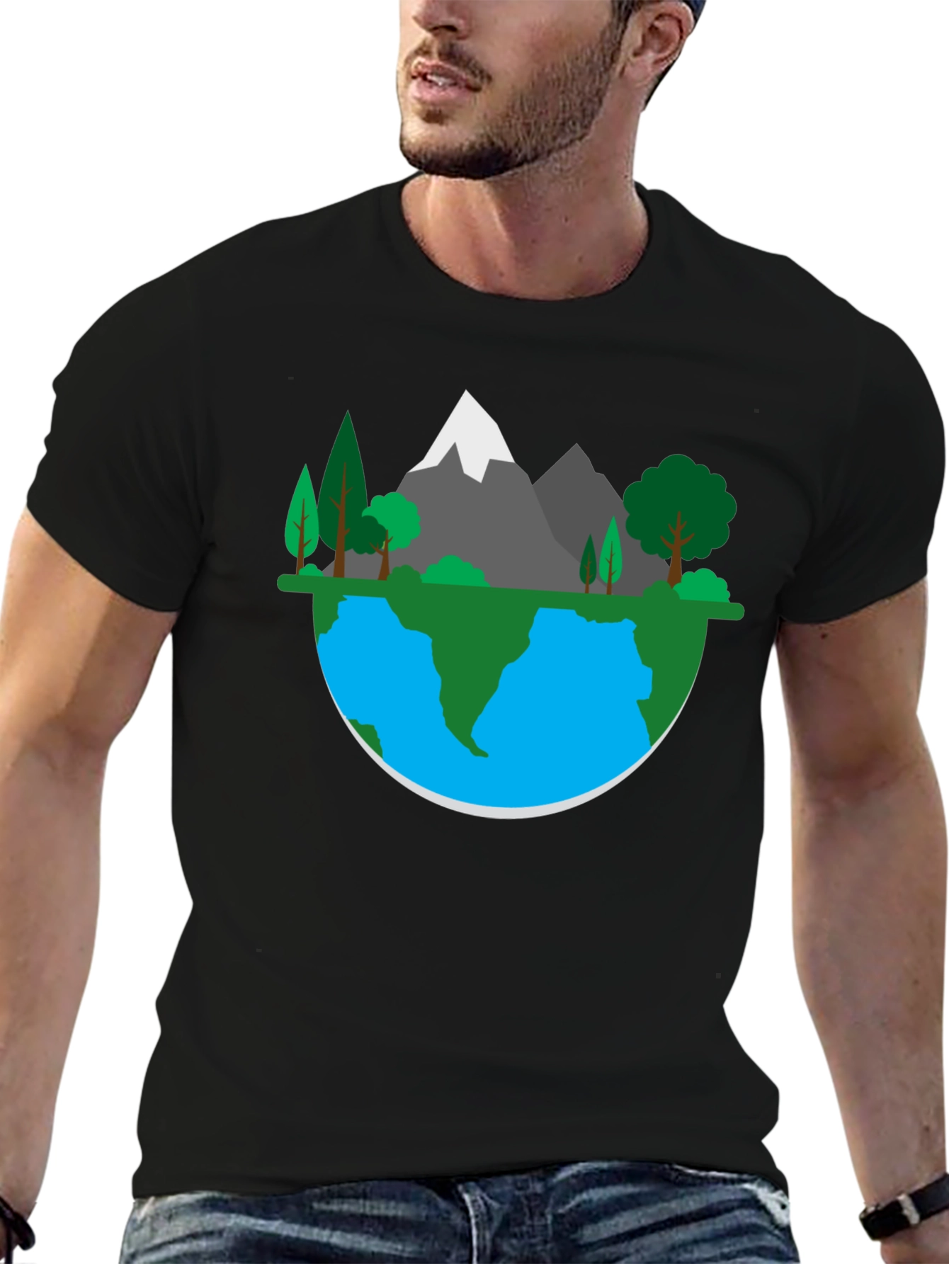 Earth Landscape Graphic Tee