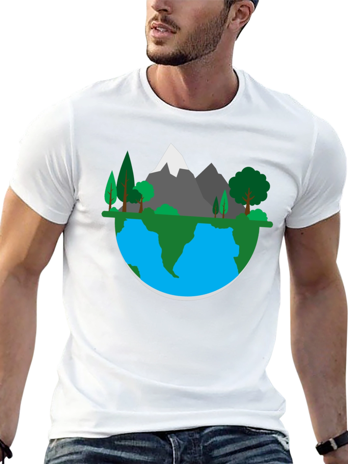 Earth Landscape Graphic Tee