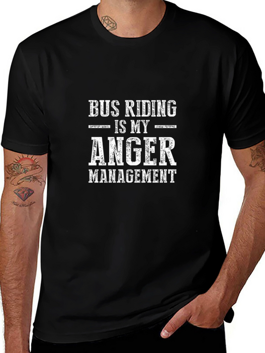 Bus Riding Anger Management Graphic T-Shirt