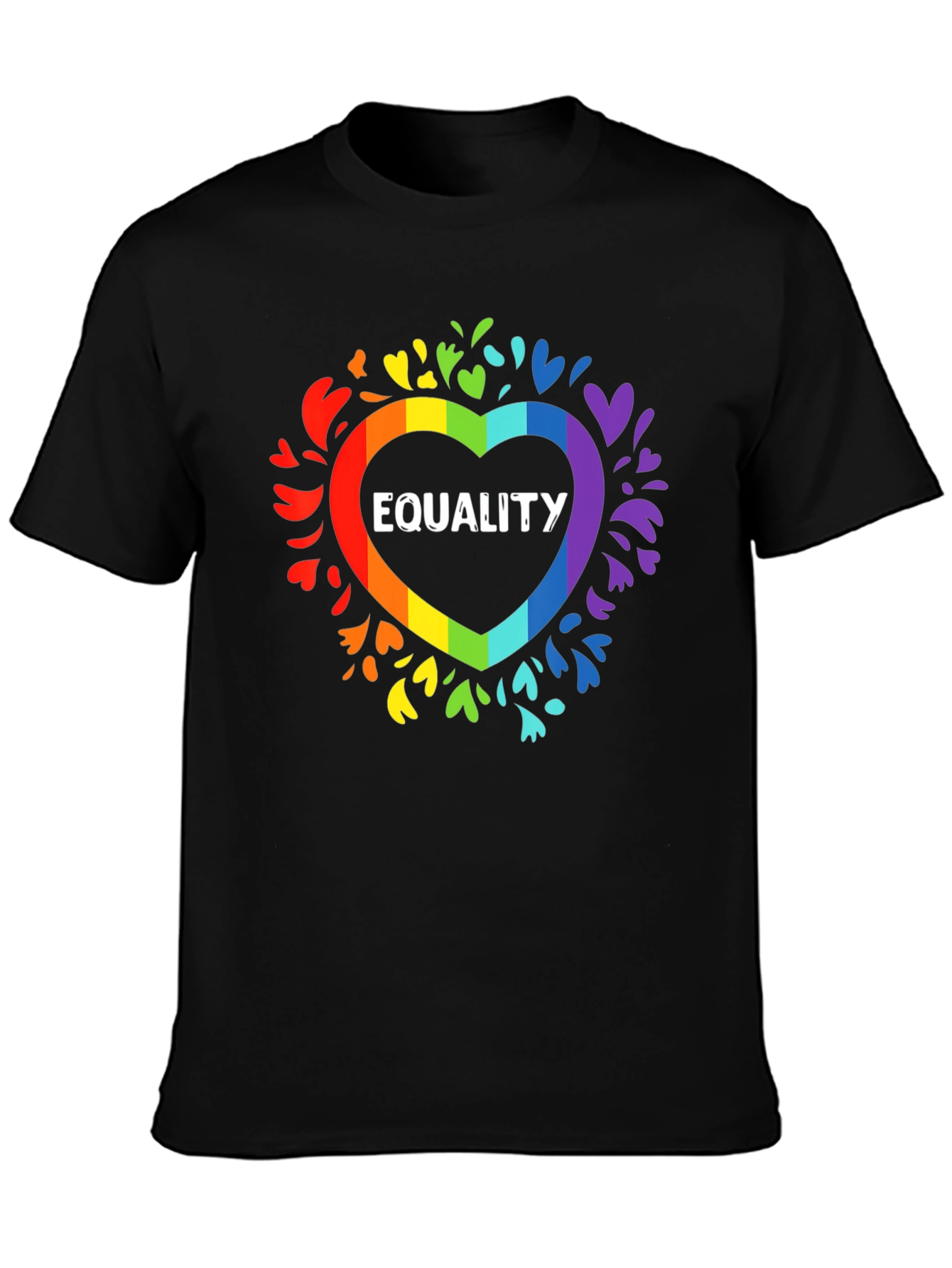 Equality Rainbow Heart T-Shirt LGBTQ+ Pride